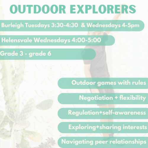 Outdoor Explorers | Burleigh | Tuesday’s at 3:30pm